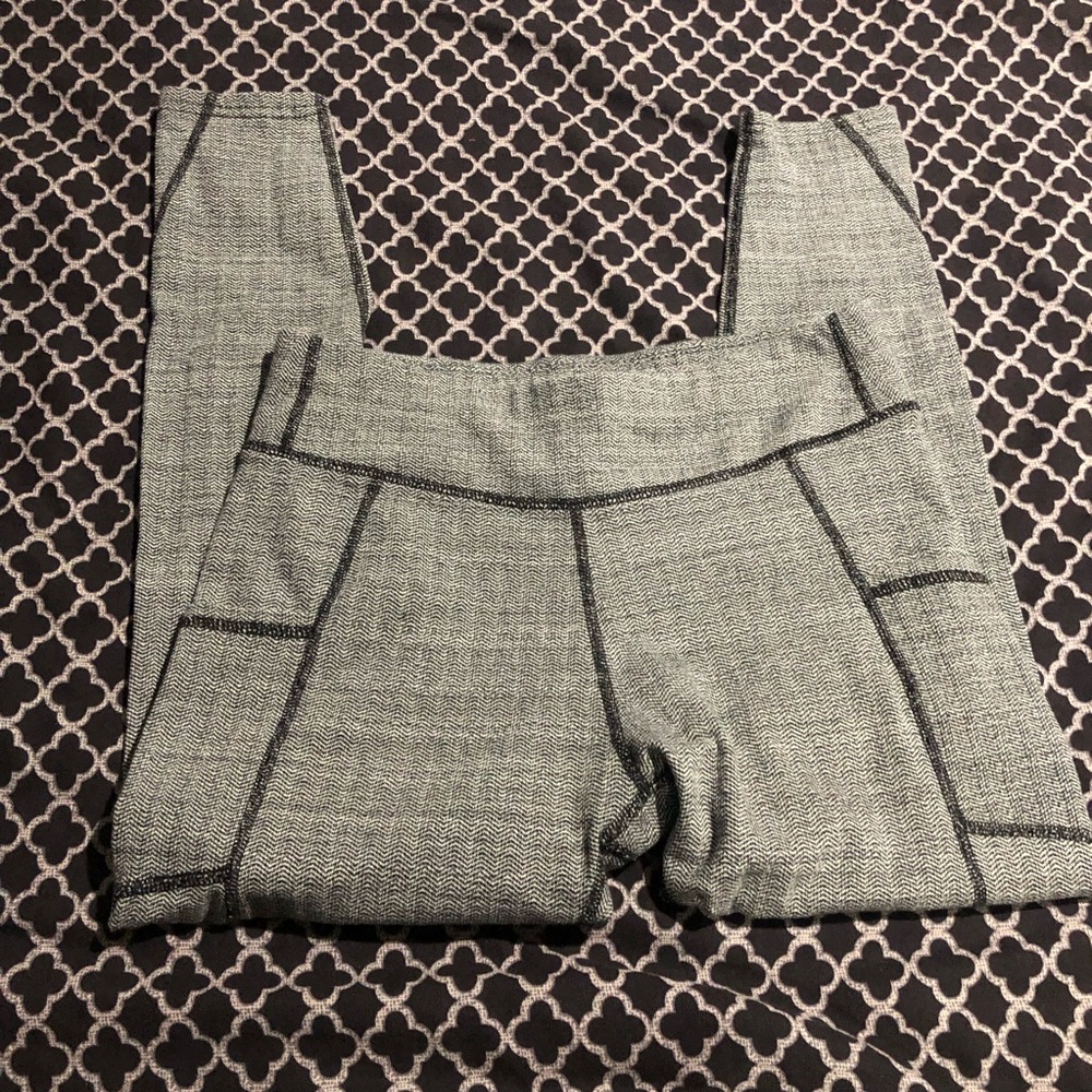 Pact Organic Womens Gray Pocket Leggings Medium High Rise Workout Lounge Cc10